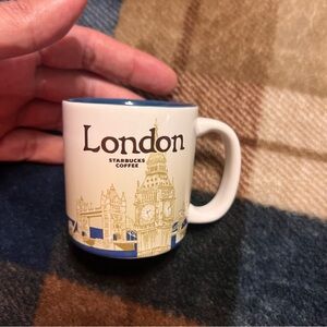 Starbucks London mini Mug - Blue and Cream